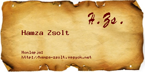 Hamza Zsolt névjegykártya
